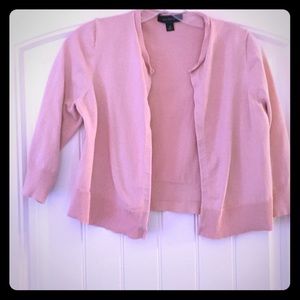 Ann Taylor pink cardigan